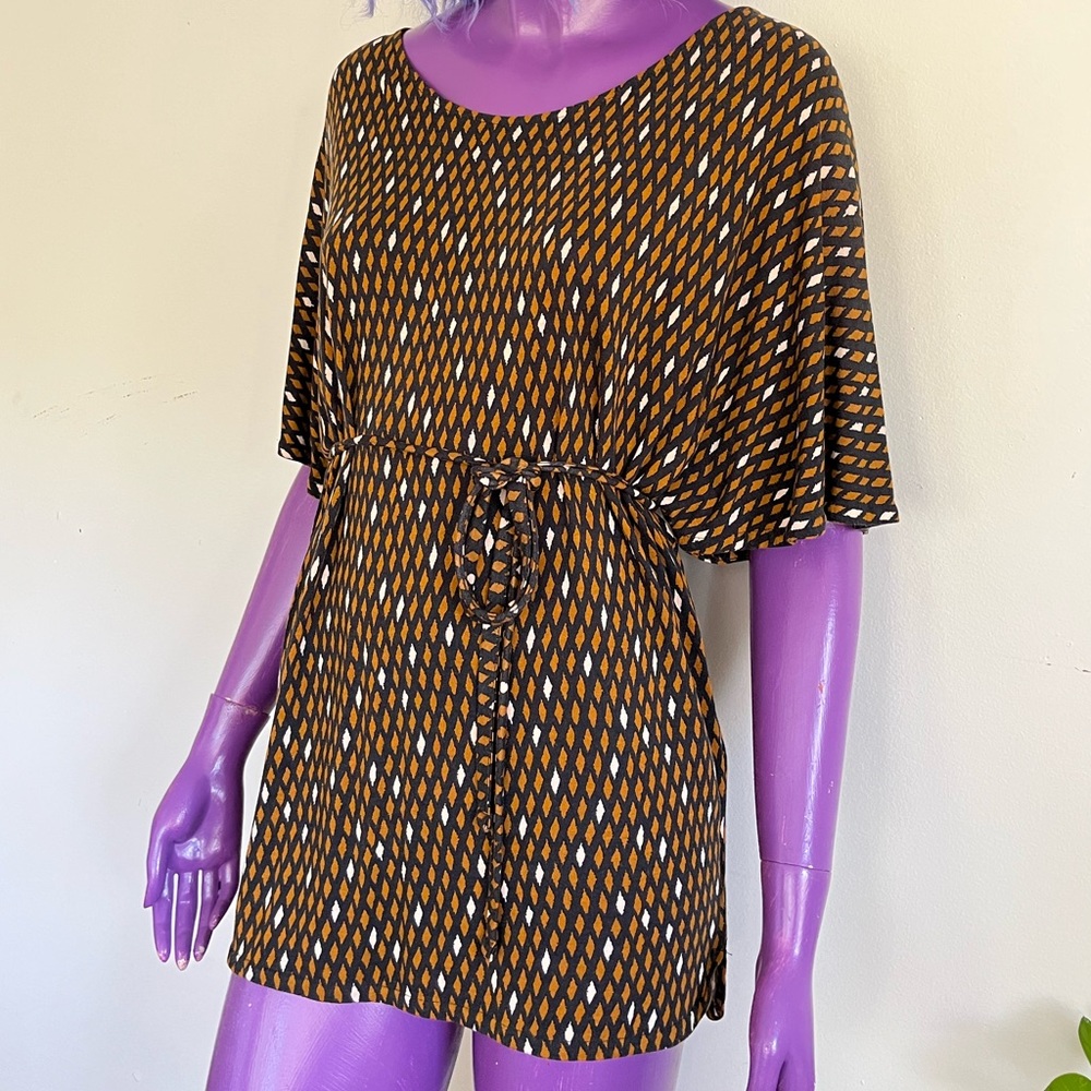 French Connection Geometric Print Tunic/Blouse/minidress Women’s XS/Small